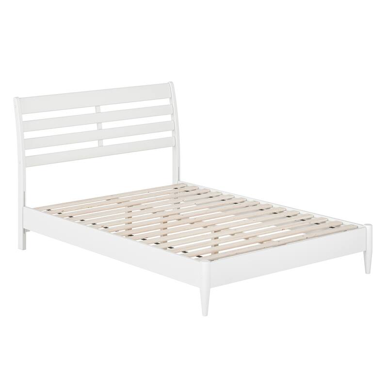 Low Profile Platform Bed - Solid Wood Bed Frame - Modern Bedroom Furniture - Twin, Full, Queen, King Sizes