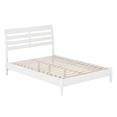 Low Profile Platform Bed - Solid Wood Bed Frame - Modern Bedroom Furniture - Twin, Full, Queen, King Sizes
