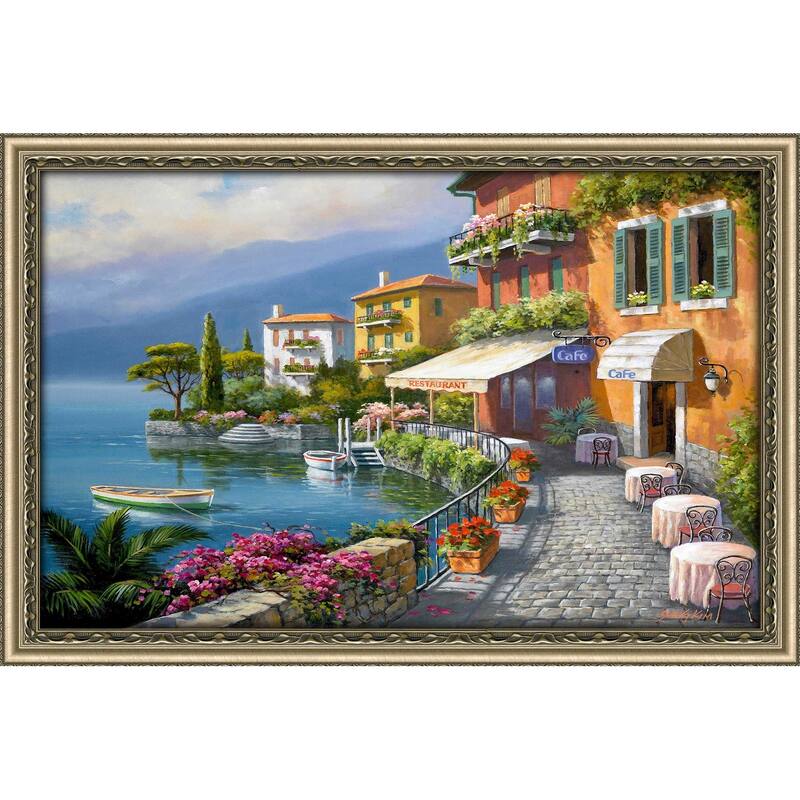 "Seaside Bistro Café" by Sung Kim Print on Acrylic