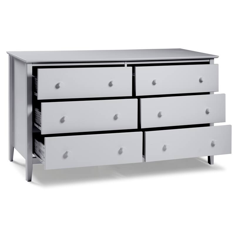 Taylor & Olive Snowberry 6-drawer Pine Wood Tall Storage Dresser