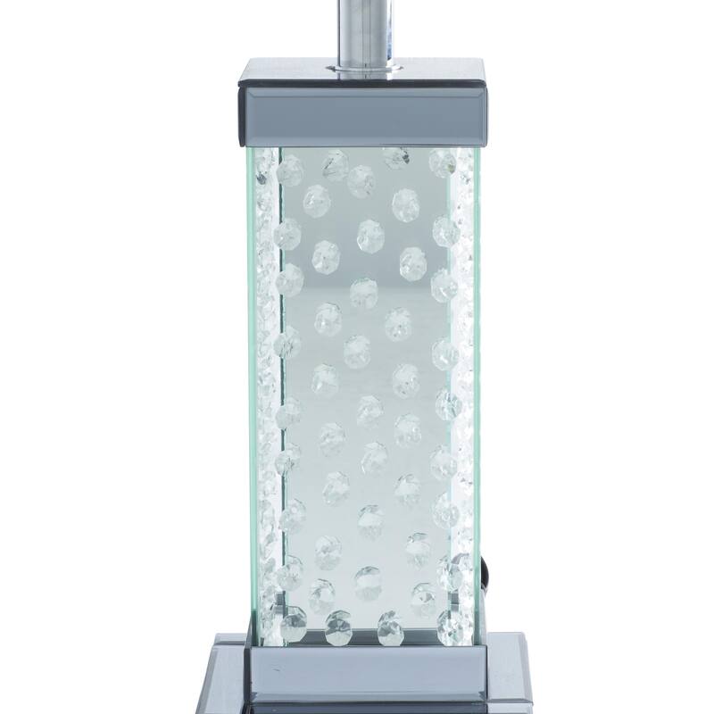 Glass Room Table Lamp - Gray - Roche River Decor
