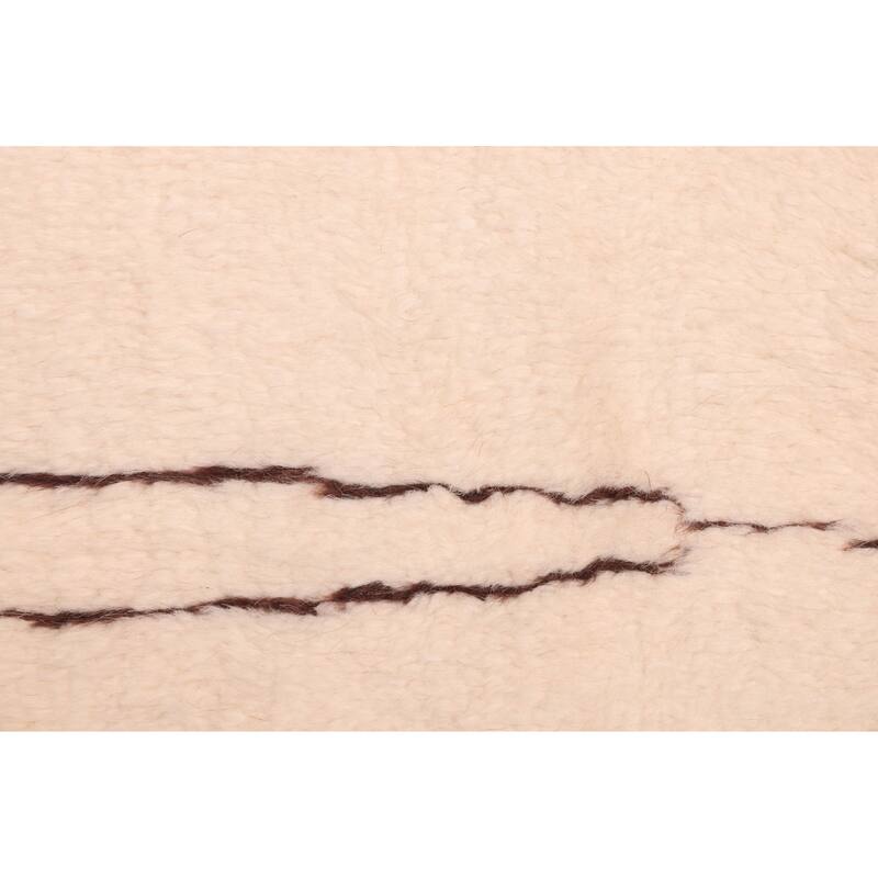 ECARPETGALLERY Hand-knotted Pak Finest Marrakesh Cream Wool Rug - 4'1 x 6'2