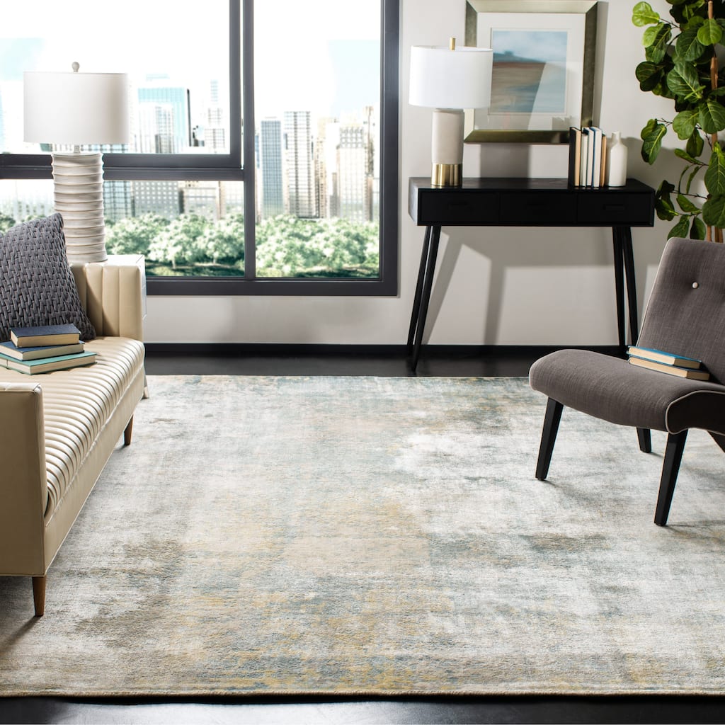 SAFAVIEH Handmade Mirage Romana Modern Abstract Viscose Rug