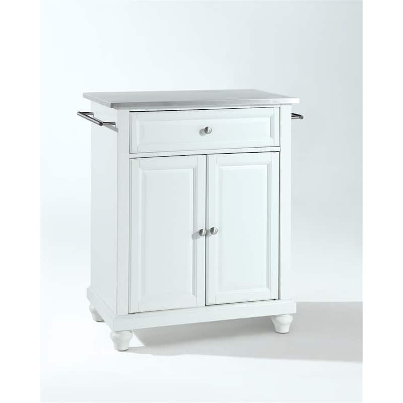 Kitchen Island Cart Portable Stainless Steel Top Storage Island Kitchen Furniture Modern Design