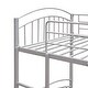 preview thumbnail 21 of 45, Twin Over Twin Steel Bunk Bed with Guardrails and Convertible Design
