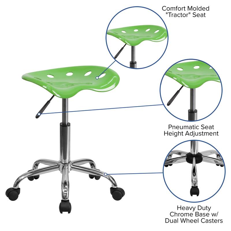 Vibrant Colored Tractor Stool