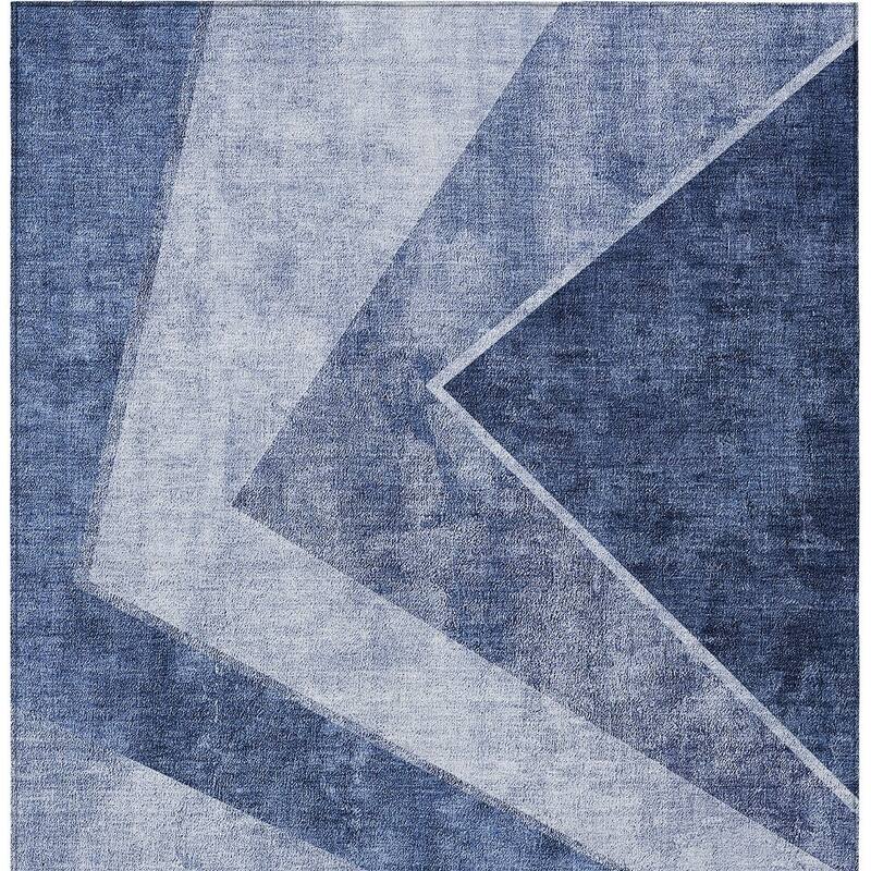 HomeRoots Geometric Transitional Rectangle Outdoor Rug