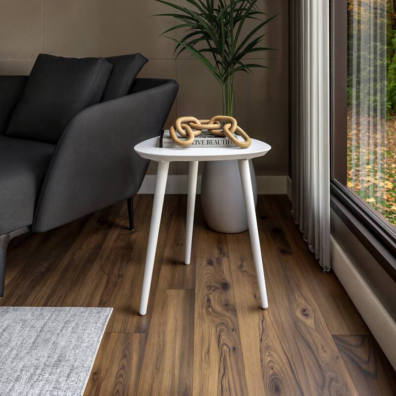 Mid Century Modern End Table - White