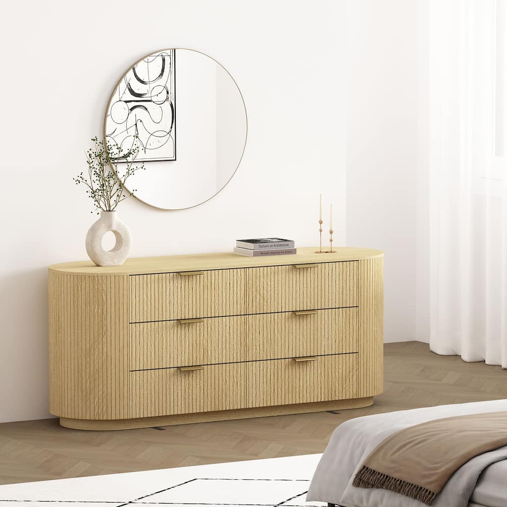 Manhattan Comfort Olivia 71" Dresser (6-Drawer)