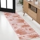 preview thumbnail 14 of 17, JONATHAN Y Veronica Classic Beach Stripe and Palm Leaf Indoor/Outdoor Area Rug