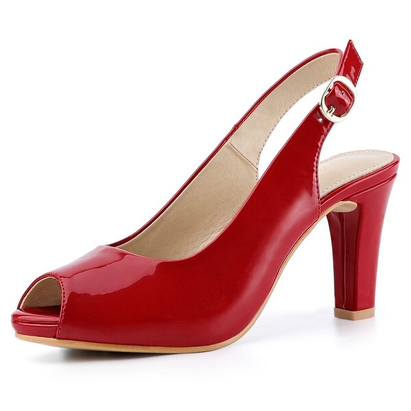 women's peep toe high heels