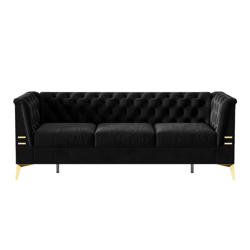 3seat Classic Chesterfield Sofa with Metal Sofa Legs