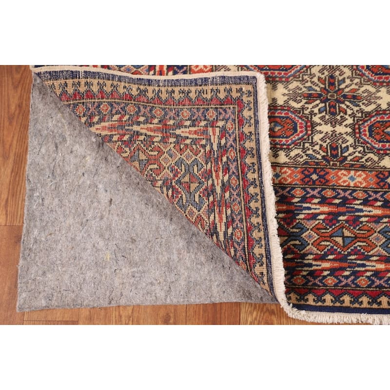 All-Over Anatolian Turkish Vintage Area Rug Handmade Wool Carpet - 6'8" X 9'9"