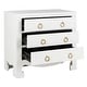 preview thumbnail 8 of 11, SAFAVIEH Dion 3 Drawer Chest - White / Gold