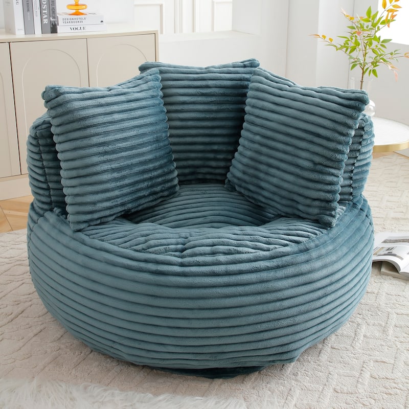 Fabric Large Chair Accent Sofa Lounge Floor Sofa