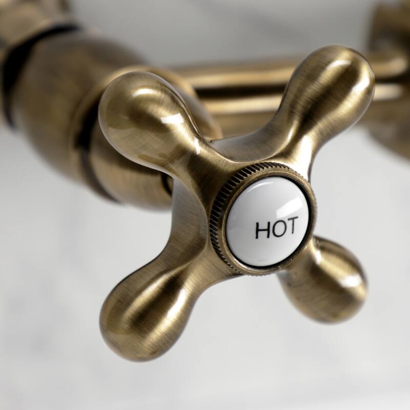 Heritage Two-Handle Wall Mount Kitchen Faucet