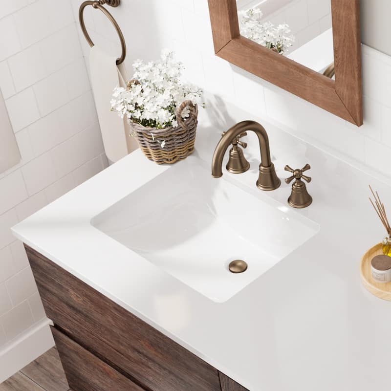 60-Inch Antique Style Solid Wood and MDF Double Sink Bathroom Vanity with Storage