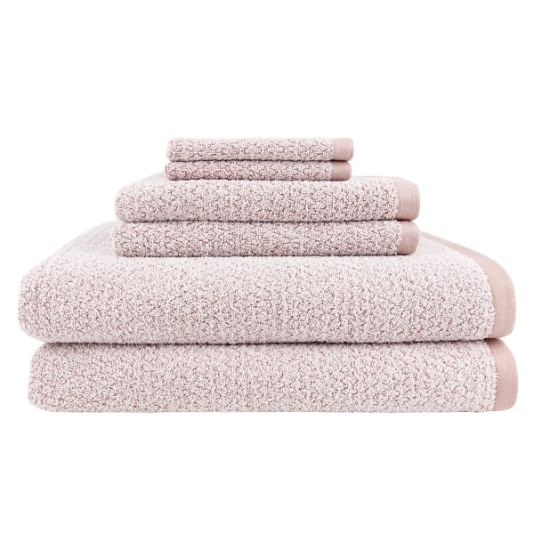 Rose - Everplush® Essential Diamond Bath Sheet - 6 piece set - Rose
