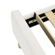 preview thumbnail 31 of 29, Upholstered Platform Bed Frame, Soft Headboard, Wood Support, Grey or White