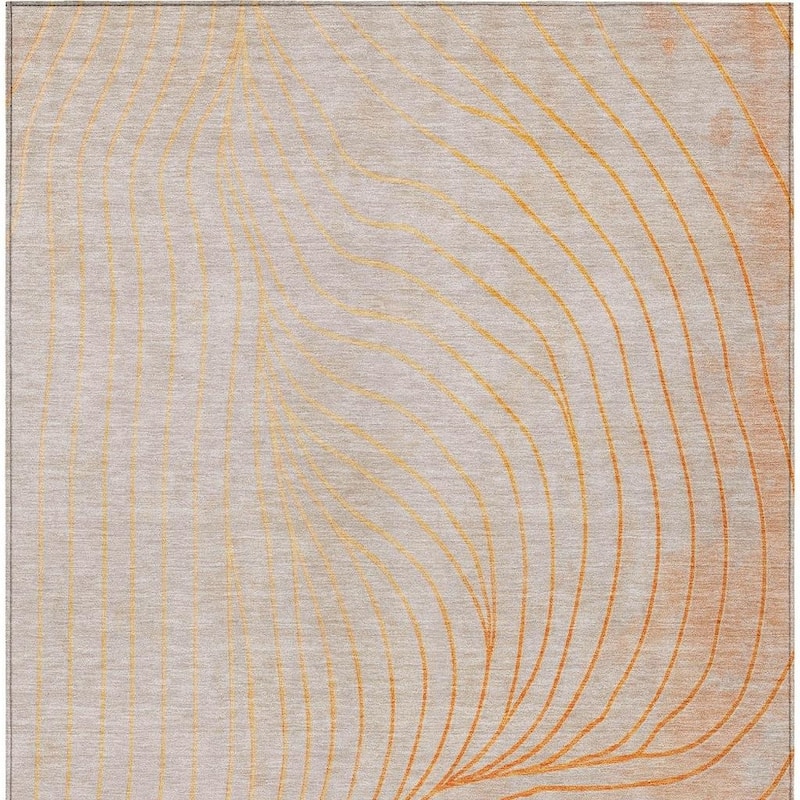 HomeRoots Abstract Transitional Rectangle Outdoor Rug