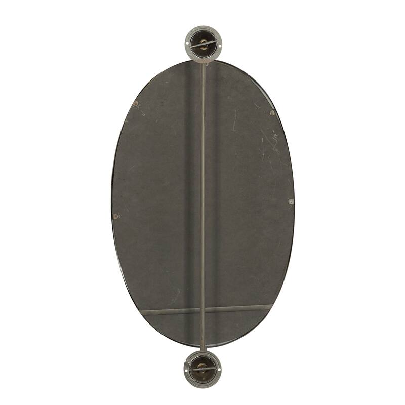 Black Wood Industrial Wall Mirror 29 x 15 x 7 - 15 x 7 x 29