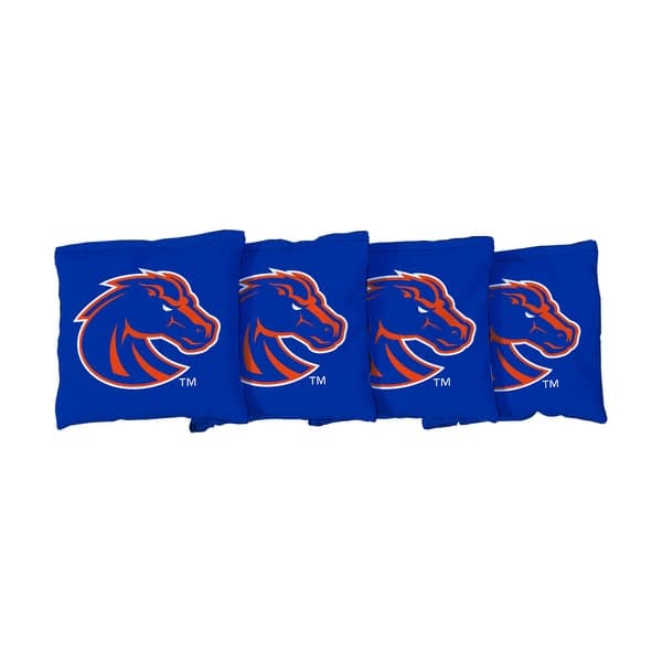 slide 2 of 3, Boise State University Broncos Blue Cornhole Bags All-Weather Resin Filled
