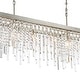 preview thumbnail 5 of 3, Winfield 6 Light Antique Silver Linear Chandelier