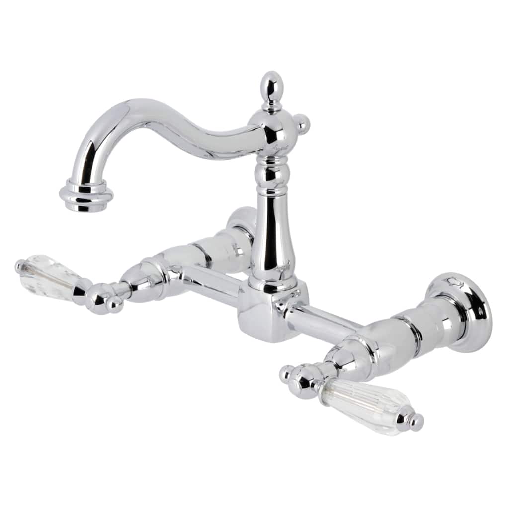 Willshire Two-Handle 2-Hole Wall Mount Bridge Kitchen Faucet
