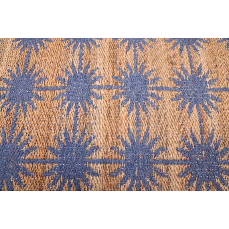 ECARPETGALLERY Flat-Weave Palas Denizli Tan Jute Kilim - 5'3 x 7'6
