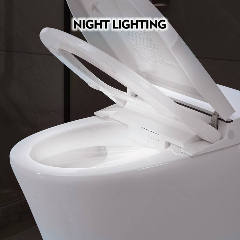 Smart Toilet Bidet Combo with Self-Cleaning Nozzle