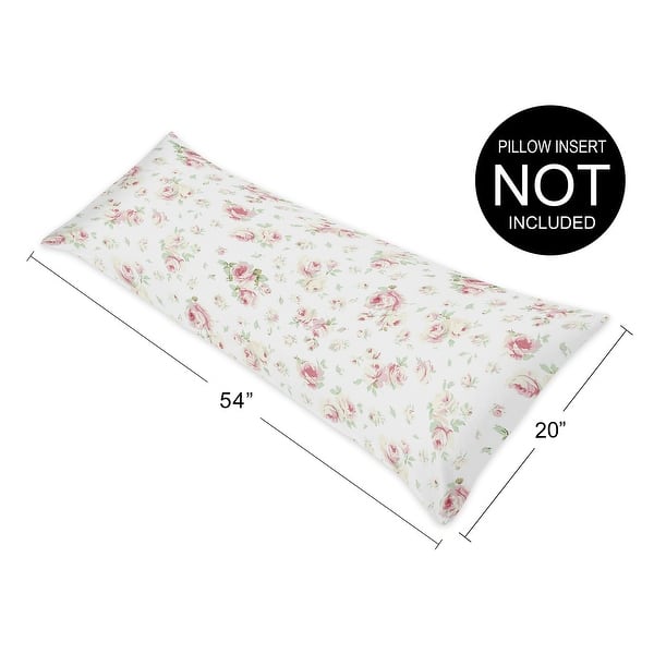 Yilooom Pink Yellow Spring Floral I Know My Redeemer Lives Body Pillow Cover Pillowcases with Envelope Closure Double Sided Body Pillow Cases 20 X 54
