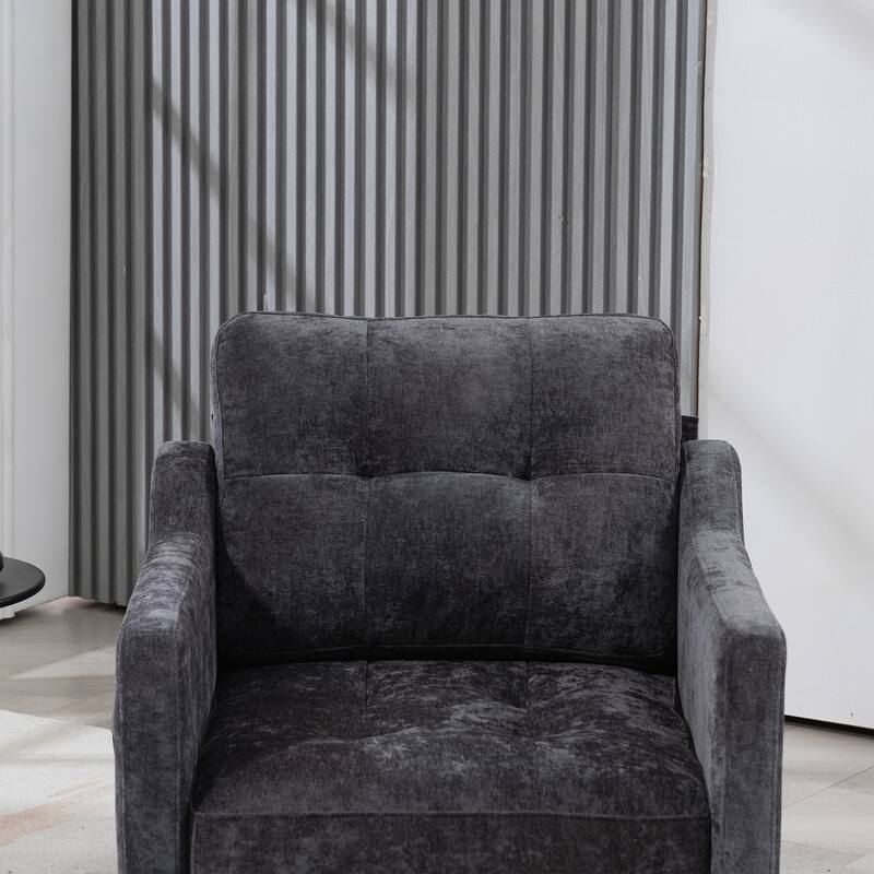 Accent Comfy Chenille Chair w/USB charging port