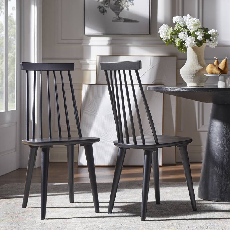 angelo:HOME Hermosa Dining Chair (Set of 2) - All Black
