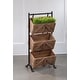 preview thumbnail 5 of 10, 3 Tier Wooden Crate Stand