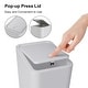 preview thumbnail 2 of 40, 2.6 Gallon Slim Plastic Trash Can with Press Top Lid