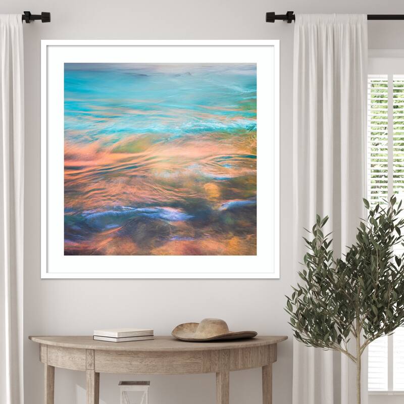 Depths of Frequency by Ryan Weddle Wood Framed Wall Art Print