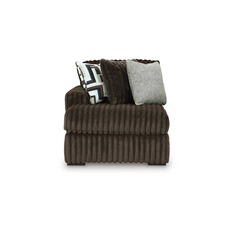 Signature Design by Ashley Midnight-Madness Dark Brown 5-Piece Sectional with Chaise