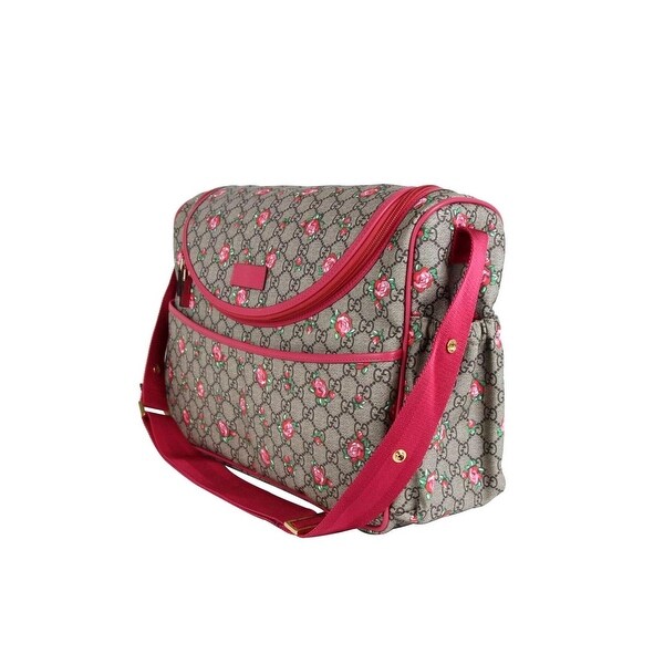gucci diaper bag with roses