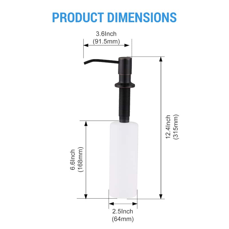WOWOW Soap Dispenser for Kitchen Sink - N/A