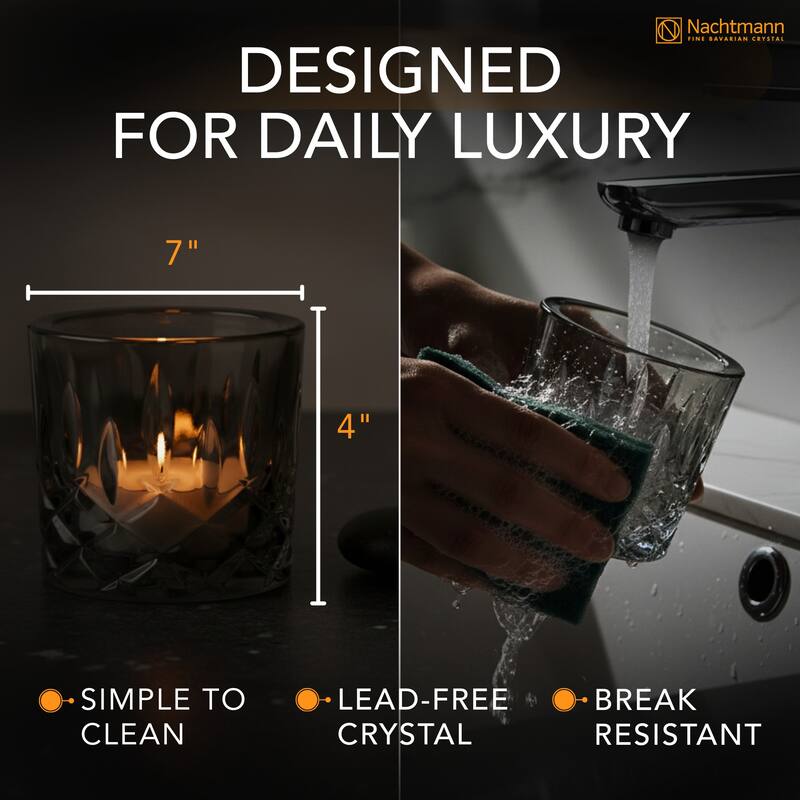 Nachtmann Noblesse Votive Tea Light Holder - 2.8" x 2.6"