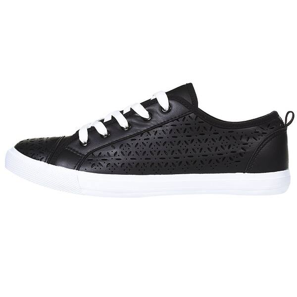 Chatties By Sara Z Womens Perforated Fashion Sneakers With Laces On Sale Overstock Chatties By Sara Z Womens Perforated Fashion Sneakers With Laces On Sale Overstock