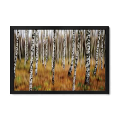 3D Birches Premium Framed Poster by Par Soderman