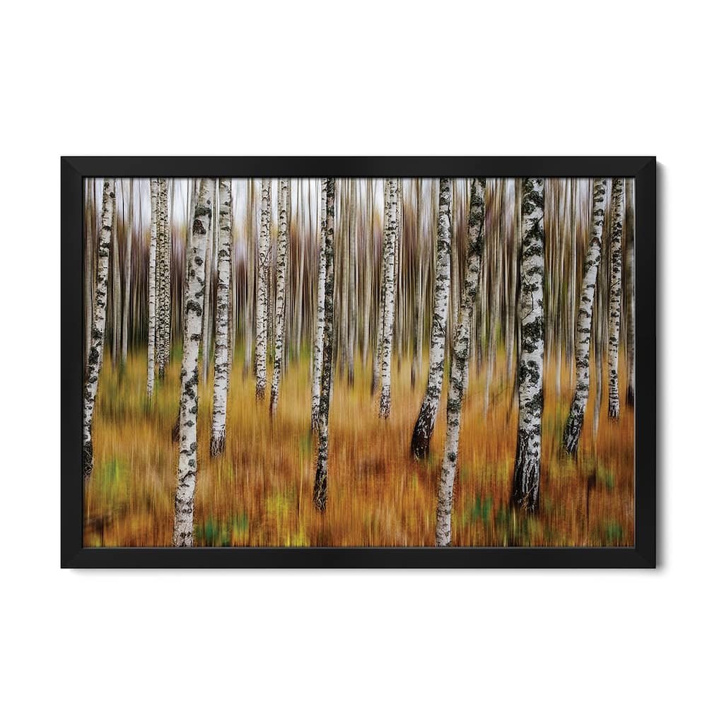 3D Birches Premium Framed Poster by Par Soderman