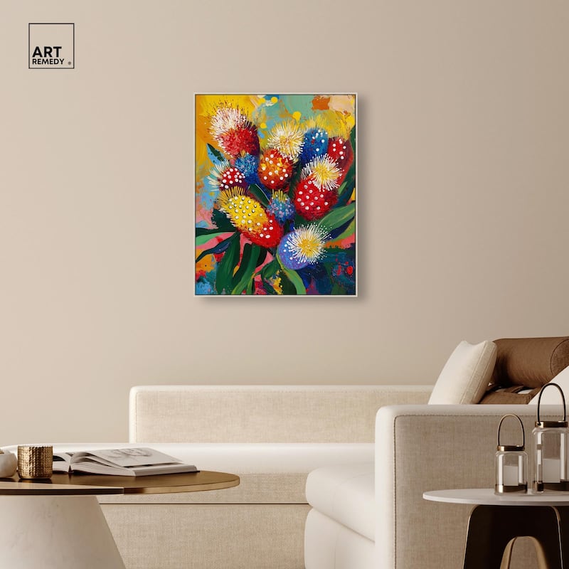 Vivid Flora II Canvas by Art Remedy
