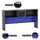 preview thumbnail 8 of 47, L Shaped Desk with File Cabinet and Hutch, Home Office Corner Computer Desk with Drawers and Charge Station