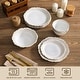 preview thumbnail 3 of 22, MALACASA GISELLE 16-Piece Stoneware Dinnerware Set, Service for 4