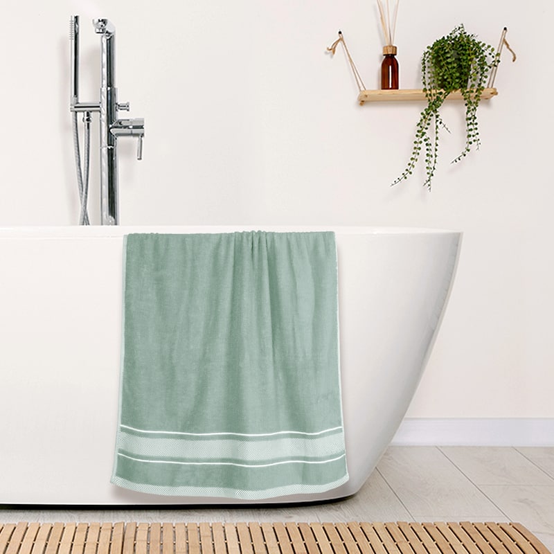 Cotton Bath Towels Set, 2 Pack Soft, Highly Absorbent and Quick Dry Towels Bathroom, Gym, SPA, Yoga 28" x 56"
