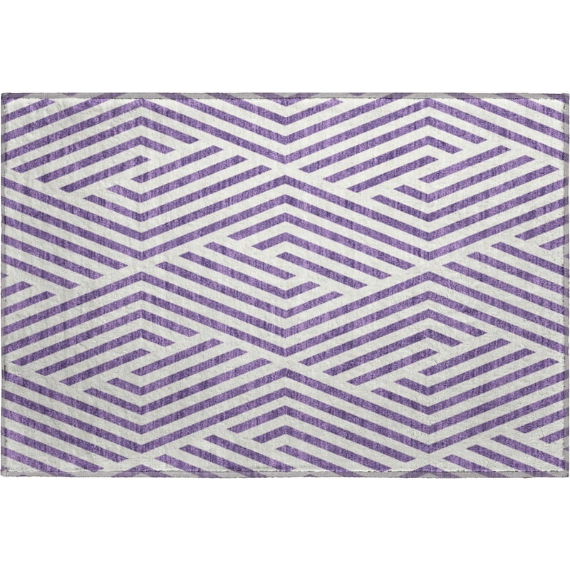 Premium Washable Super Soft Contemporary Geo Mayfield Rug