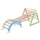 preview thumbnail 3 of 6, Multifunction Playset Natural Wood Playground - 90.00"L * 31.50"W * 32.00"H