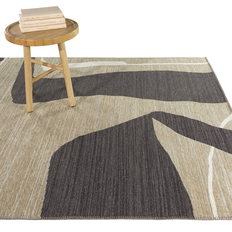 Lange Abstract Modern Indoor/Outdoor Area Rug